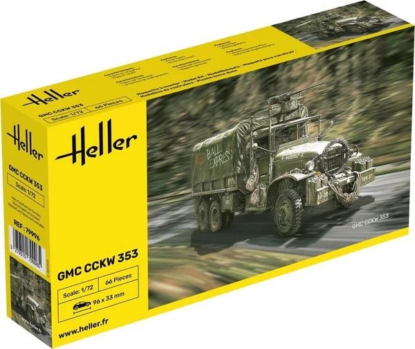 HEL79996 - Veicolo militare GMC CCKW 353 da assemblare e verniciare - 1