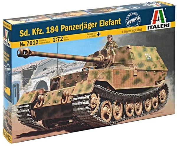 ITA7012 - Tank Sd.Kfz.184 Panzerjager Elefant da montare e verniciare - 1