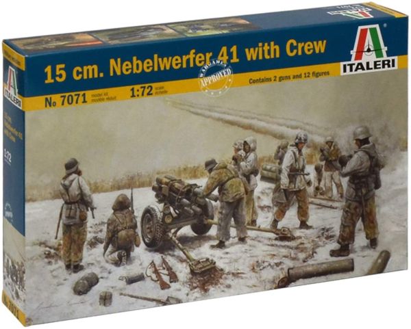 ITA7071 - Cannone da 15 cm. Nebelwerfer 41 con equipaggio da assemblare e dipingere - 1
