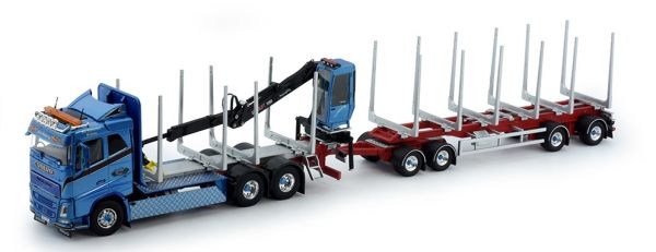 TEK74305 - VOLVO FH04 6x4 rigido con rimorchio per legname JAN JOHANSSON - 1