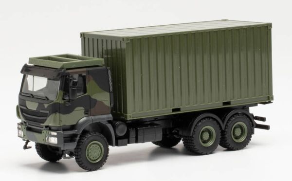 HER746793 - Trasportatore IVECO Trakker 6x6 con container da 20 piedi Camouflage - 1