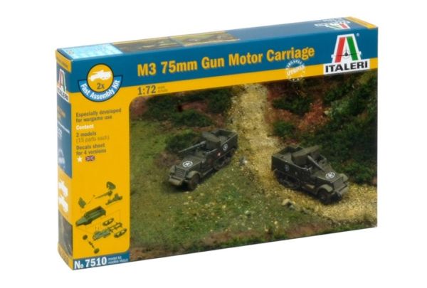 ITA7510 - M3 75mm Half Track Mount rapido da montare e verniciare - 1