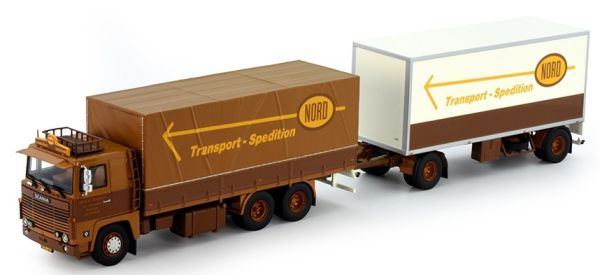 TEK75626 - SCANIA 141 Rigido 6x4 con rimorchio 1+1 assi ASG NORD - 1