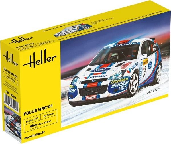 HEL80196 - FORD Focus WRC'01 #3 da assemblare e verniciare - 1