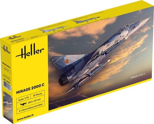 HEL80303 - Aereo da caccia MIRAGE 2000 C da assemblare e verniciare - 1