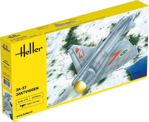 HEL80309 - Aereo da caccia SAAB Ja-37 Jaktviggen da assemblare e dipingere - 1
