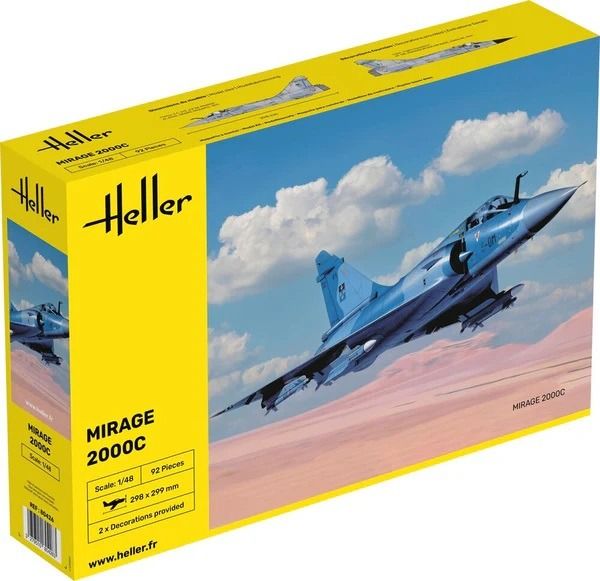 HEL80426 - Kit di montaggio e verniciatura del jet da combattimento Dassault Mirage 2000 C - 1