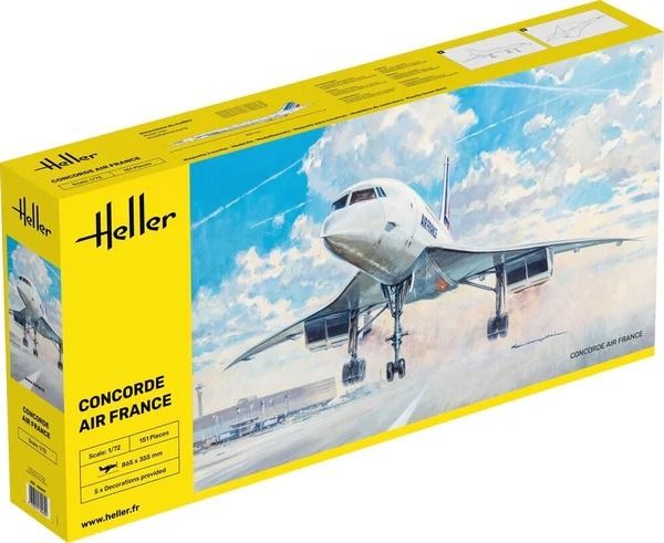 HEL80469 - Concorde AF (Air France) – kit di montaggio e verniciatura - 1