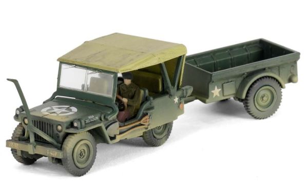 FOV805104 - Jeep Willys MB 4x4 con rimorchio - Esercito degli Stati Uniti - 1