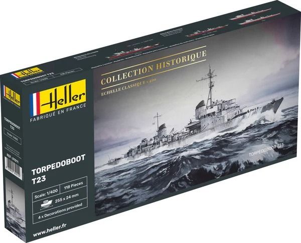 HEL81011 - Barca TORPEDOBOOT T23 - Collezione storica da montare e dipingere - 1