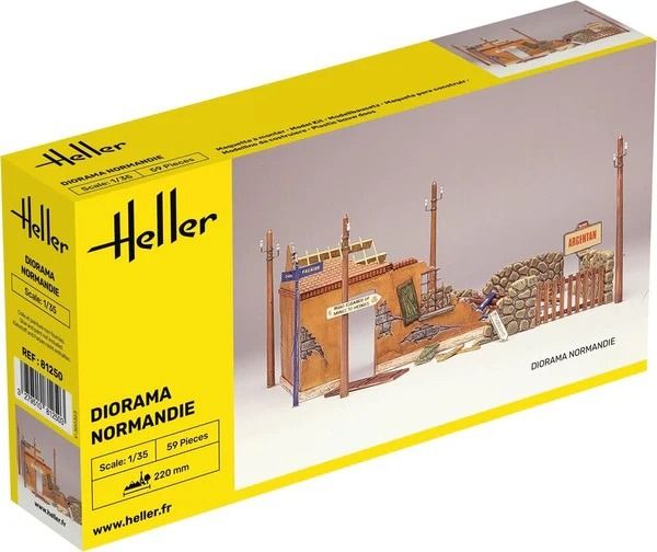 HEL81250 - Diorama della Normandia da assemblare e dipingere - 1