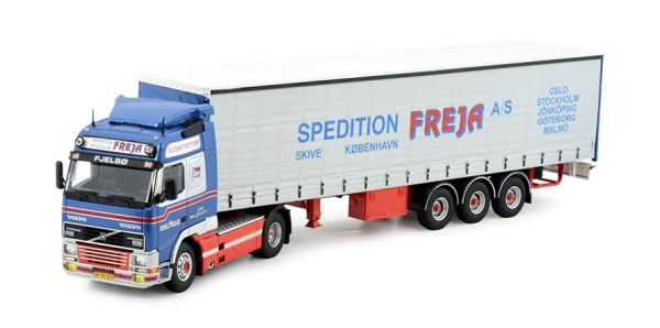 TEK81277 - VOLVO FH01 Globetrotter 4x2 con rimorchio coperto a 3 assi FREJA - 1