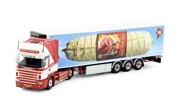 TEK81555 - SCANIA 164 Topline 4x2 con rimorchio refrigerato a 3 assi STEFAN HUBER - 1