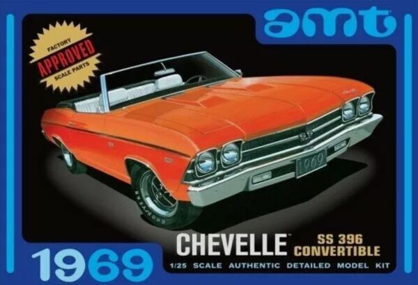 AMT823/12 - CHEVROLET Chevelle Cabriolet 1969 da assemblare e verniciare - 1