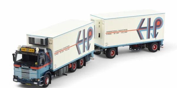 TEK83669 - SCANIA 142 V8 6x4 autoarticolato refrigerato con rimorchio refrigerato HANS PRINS a 1+1 assi - 1