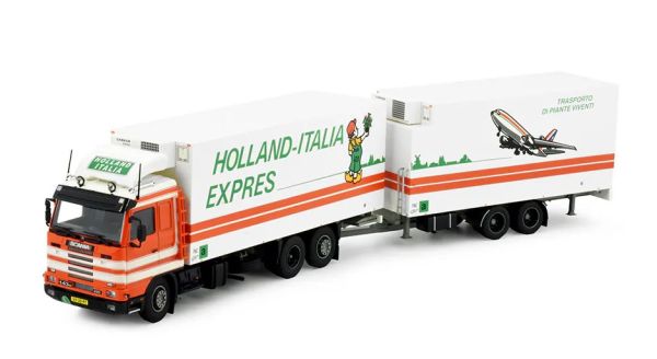 TEK84633 - SCANIA R143 6x2 motrice frigorifera con rimorchio frigorifero a 2 assi LIEVAART - 1