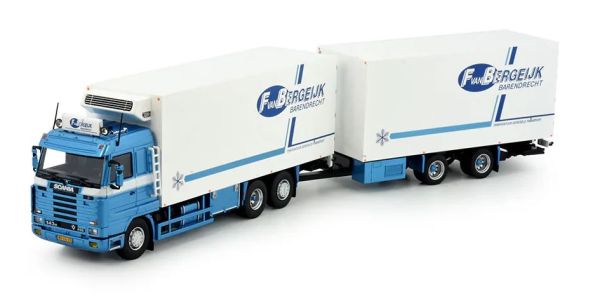TEK84995 - Autocarro rigido SCANIA R143 6x2 con rimorchio refrigerato a 2 assi F.VAN BERGEIJK - 1