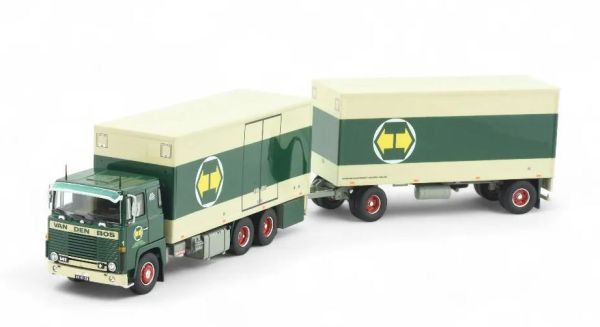 TEK86359 - SCANIA 141 6x4 autoarticolato con rimorchio a 1+1 assi VAN DEN BOS - 1