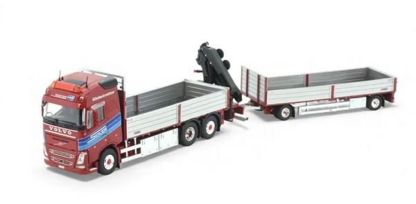 TEK86950 - Autocarro rigido VOLVO FH04 Globetrotter 6x2 con gru di scarico e rimorchio SIDLER. - 1