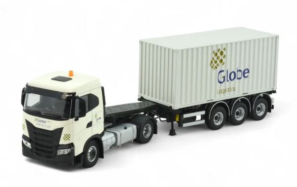 TEK87064 - IVECO S-Way 4x2 con portacontainer a 3 assi e container da 20 piedi GLOBE Group - 1