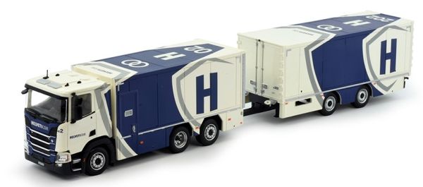 TEK80913 - SCANIA 6x2 rigida di nuova generazione con rimorchio 2 Assi NH PLANZER - 1