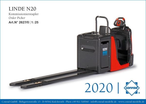 CON2627/0 - Carrello elettrico LINDE N20 Scala: 1/25 - 1