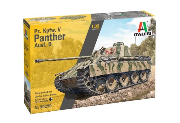 ITA90290 - Kit carro armato Pz. Kpfw. V Panther Ausf. D (assemblaggio e verniciatura richiesti) - 1