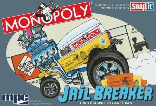 MPC946M/12 - Jail Breaker Custom Willys - MONOPOLY da assemblare - 1