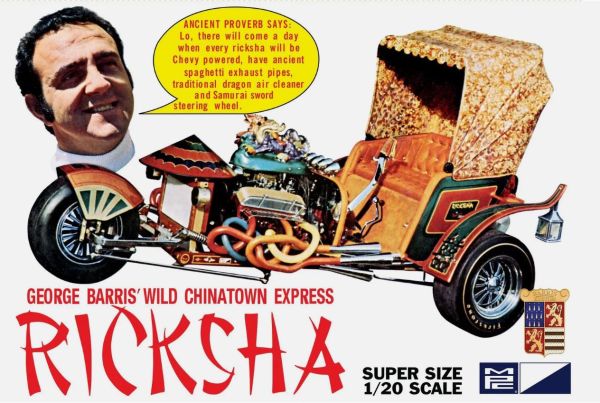 MPC965/12 - Ricksha - George Barris da assemblare e verniciare - 1