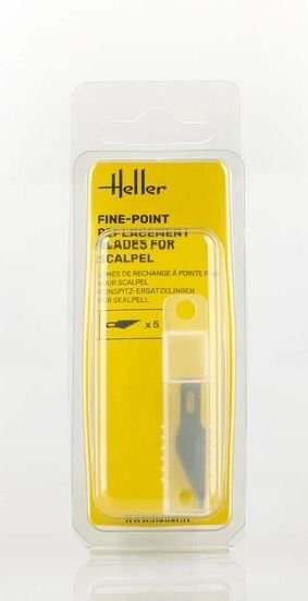 HEL99008 - 5 lame di ricambio per bisturi a punta fine - 1