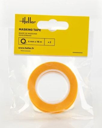 HEL99012 - 2 rotoli di nastro adesivo di carta, 6 mm x 18 m - 1