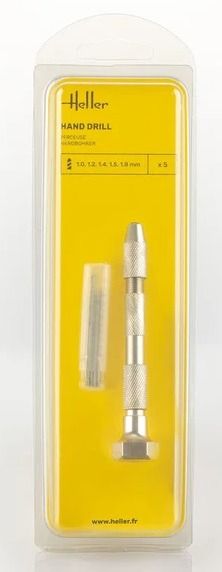 HEL99019 - Trapano a mano con 5 punte - 1-1,2-1,4-1,5-1,8 mm - 1