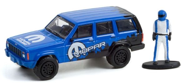 GREEN97120-E - JEEP Cherokee Sport MOPAR fuoristrada con conducente 2001 THE HOBBY SHOP serie 12 in blister - 1