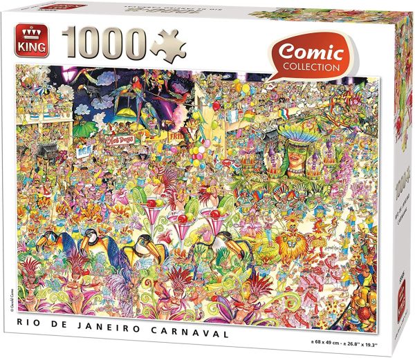 KING55926 - Puzzle 1000 Pezzi Il Canaval de RIO de JANEIRO - 1