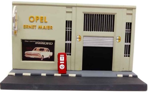 AKI0169 - Facciata garage con marciapiede OPEL Ernst Maier dimensioni 21 cm di lunghezza x 11 cm di altezza - 1