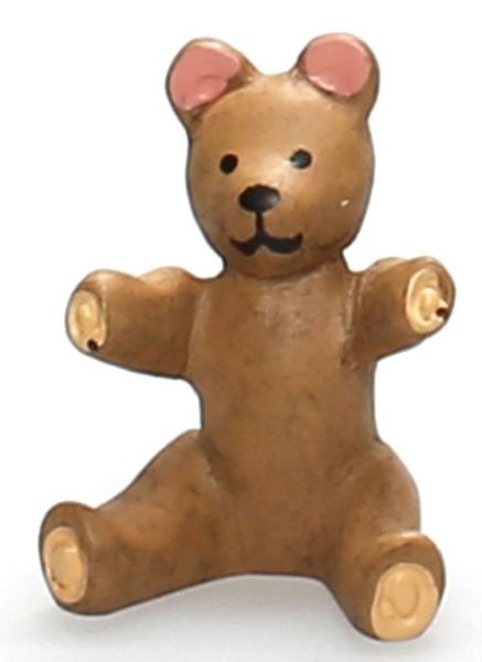AKI0258 - Orsacchiotto in miniatura per casa delle bambole altezza 2 cm - 1