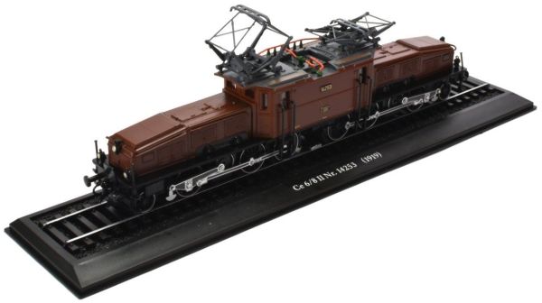 ATL7153101 - Locomotiva elettrica Ce 6/8 Nr 14253 Crocodile 1919 Rete svizzera delle FFS della serie Locomotives of the World non funzionante - 1