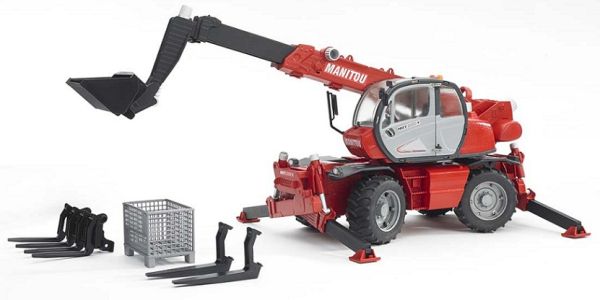 BRU2129 - Sollevatore telescopico MANITOU MRT 2150 con accessori Scala: 1/16 - 1