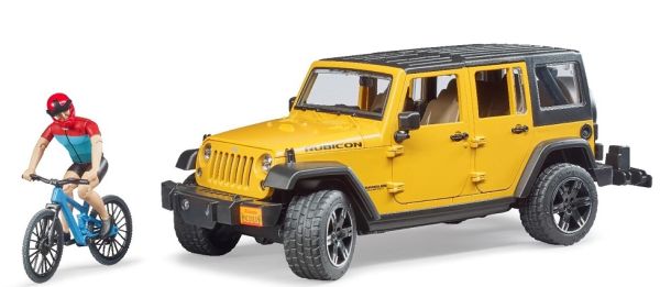 BRU2543 - JEEP Wrangler Rubicon con bici e ciclista - 1