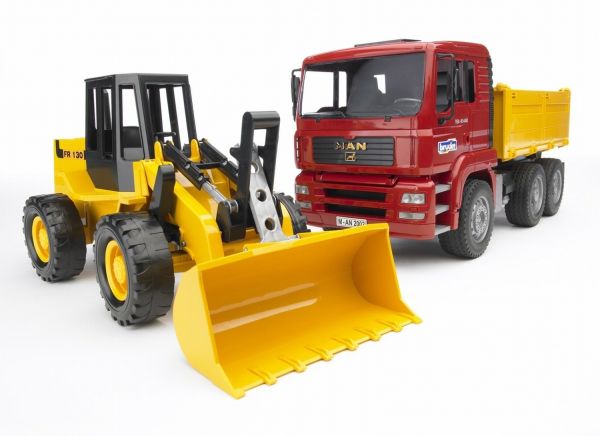 BRU2752 - Ribaltabile MAN TGA 6x4 con caricatore Ech1/16 - 1