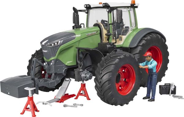 BRU4041 - FENDT 1050 Vario con personaggio e attrezzi da officina Ech:1/16 - 1