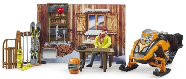 BRU63102 - Motoslitta con figura e accessori - 1