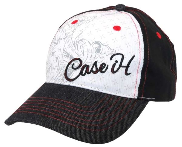 CAS253849 - Cappellino CASE IH da donna bianco e nero - 1