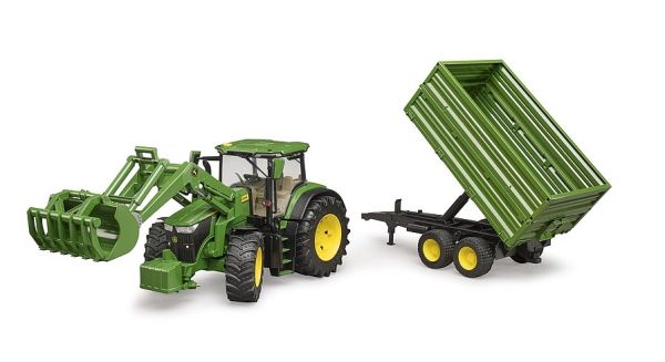 BRU3155 - JOHN DEERE 7R350 con caricatore frontale e rimorchio - 1