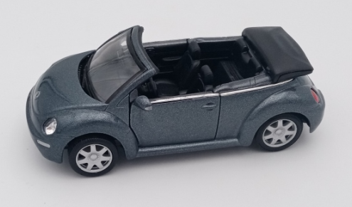 WEL2035GR - VOLKSWAGEN NEW BEETLE grigio metallizzato modello a frizione venduta senza scatola - 1