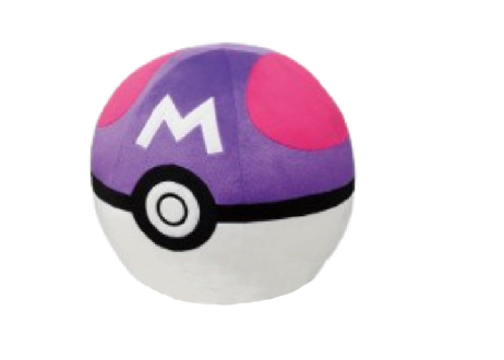 T18852D-05 - Peluche MASTERBALL POKEMON rosa e viola - 1