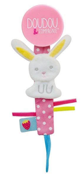 DC3424LAPIN - Clip per ciuccio Vaniglia/fragola - Coniglio - 1