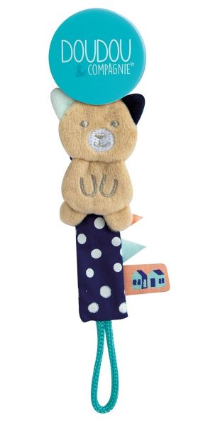DC3425CHAT - Clip per ciuccio cioccolato/menta - Cat - 1