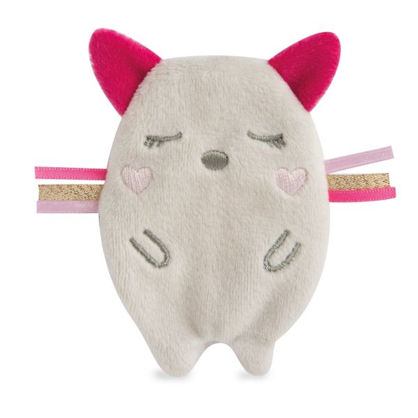 DC3426CHAT - Clip vaniglia/fragola - Gatto (occhi chiusi) - 1