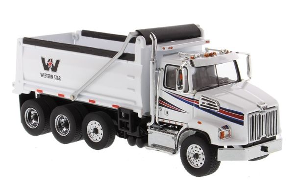 DCM71034 - WESTERN STAR 4700SB Ribaltabile 4 assi bianco - 1